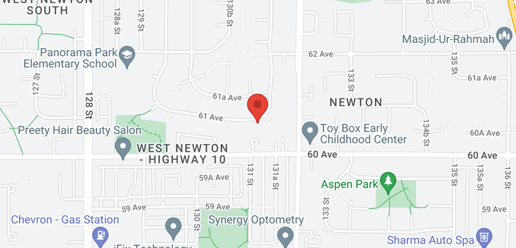 map of 13120 61 AVENUE